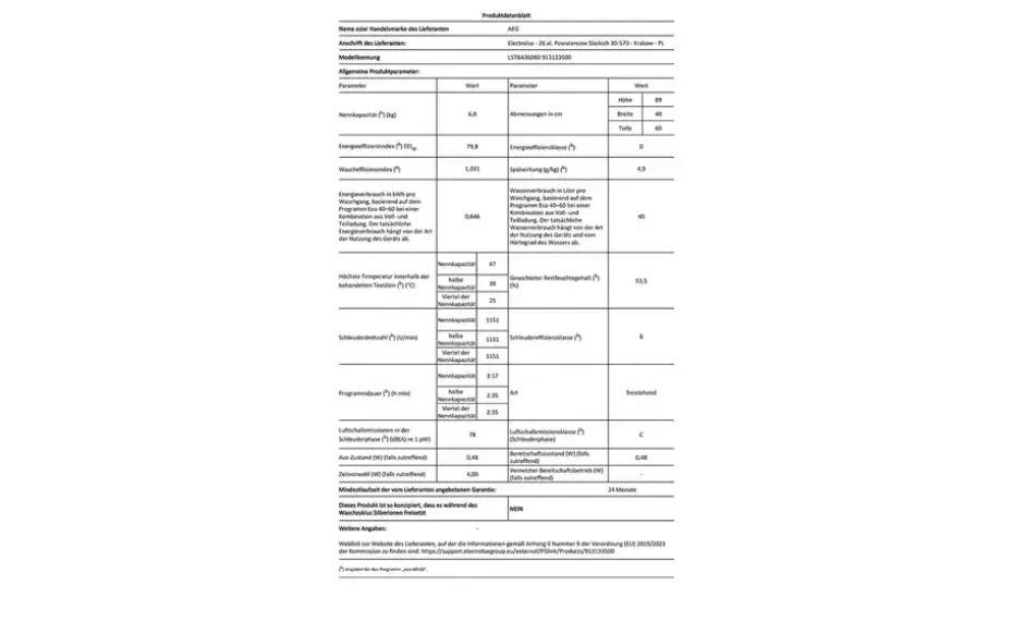 AEG Toplader L5TBA30260