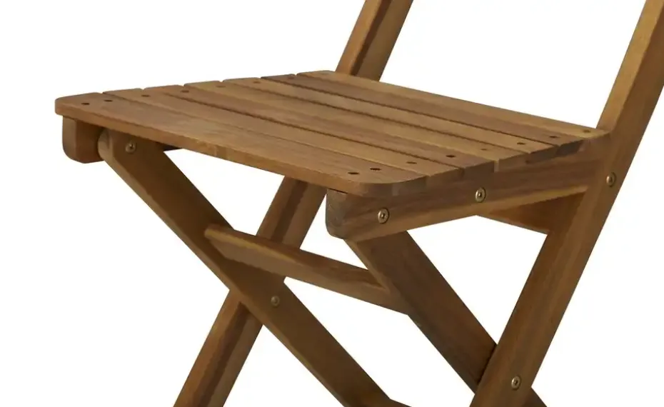 Balkonklappstuhl 2er-Set aus Akazienholz Java