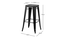 Barhocker 4er-Set
