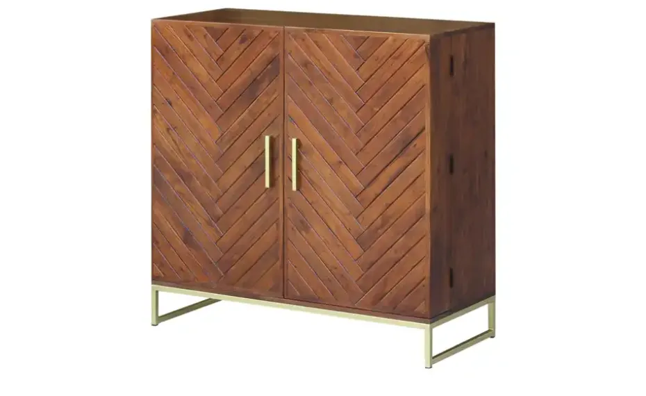 Barschrank aus Massivholz