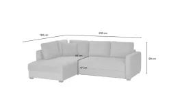 bobb Ecksofa mit Boxspringpolsterung
