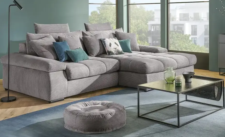 bobb Ecksofa mit trendigem Cordbezug Hella