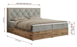 Boxbett mit Bettkasten