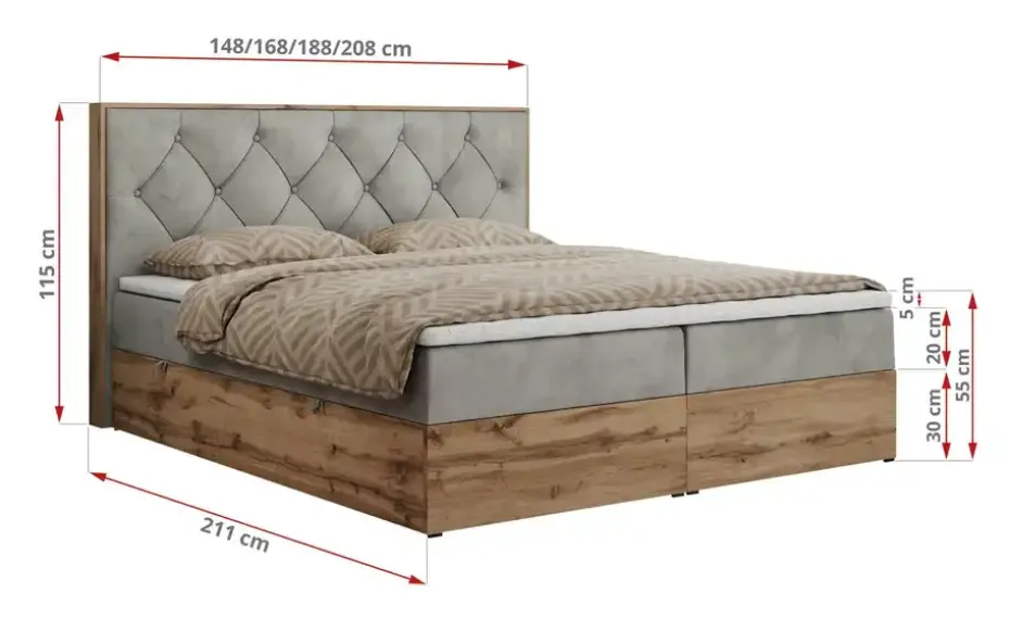 Boxbett mit Bettkasten