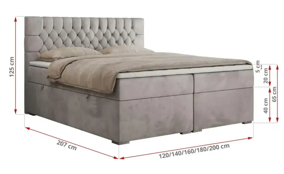 Boxbett mit Bettkasten