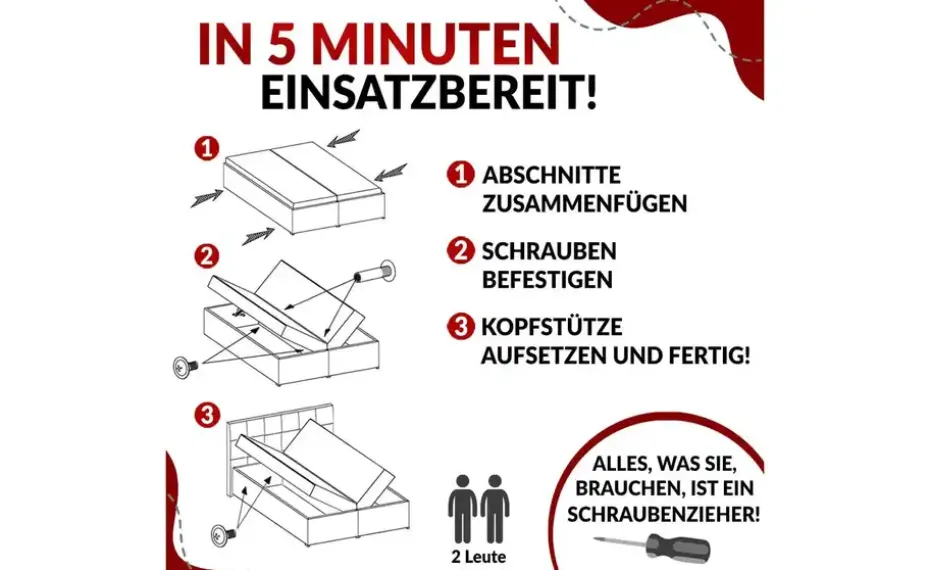 Boxbett mit Bettkasten