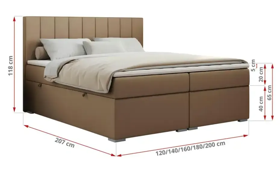 Boxbett mit Bettkasten