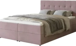 Boxbett mit Stauraum und Topper