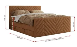Boxspringbett mit Bettkasten