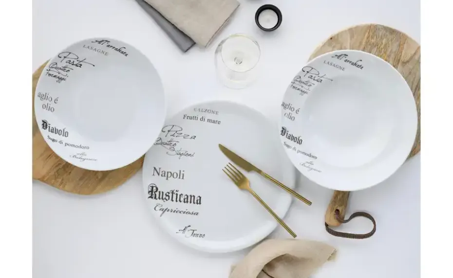 CreaTable Pastateller 4er Set Europa