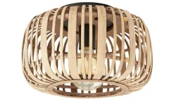 Deckenleuchte, 1-flammig. Rattanschirm `klein`