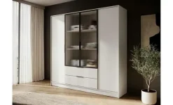 Drehtürenschrank mit 2 Schubladen