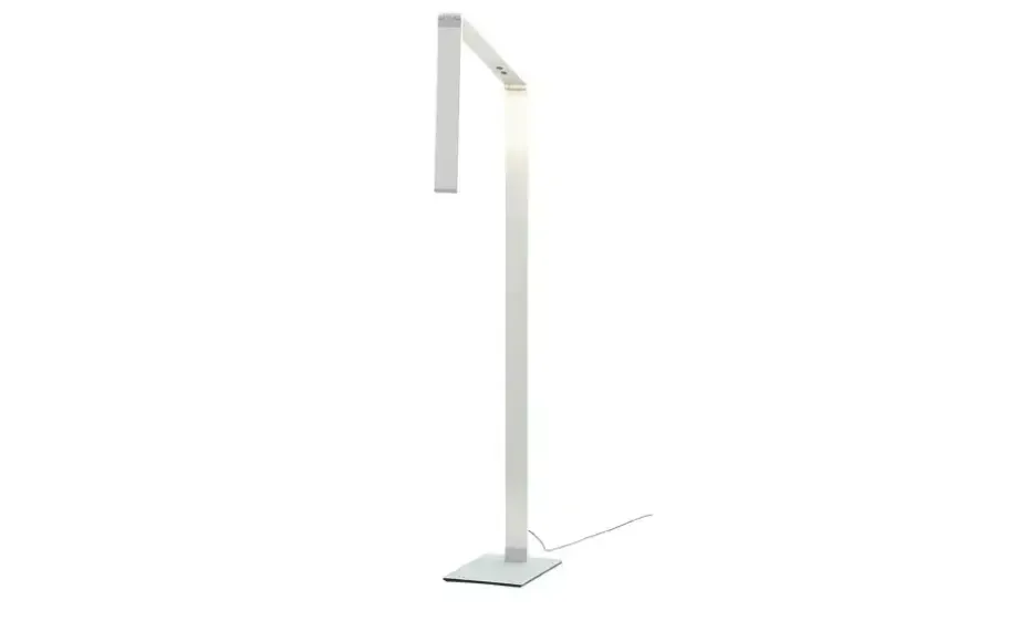 Fischer-Honsel LED-Stehleuchte, Alufarben mit Dimmer