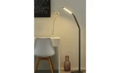 Fischer-Honsel LED-Stehleuchte, anthrazit-grau mit Dimmer