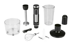 GourmetMaxx Akku-Stabmixer 4-teilig 14947