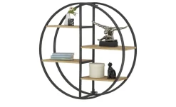 Gray & Jones Wandregal rund Black Coast One