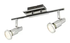 KHG LED-Deckenstrahler chrom 2 Spots
