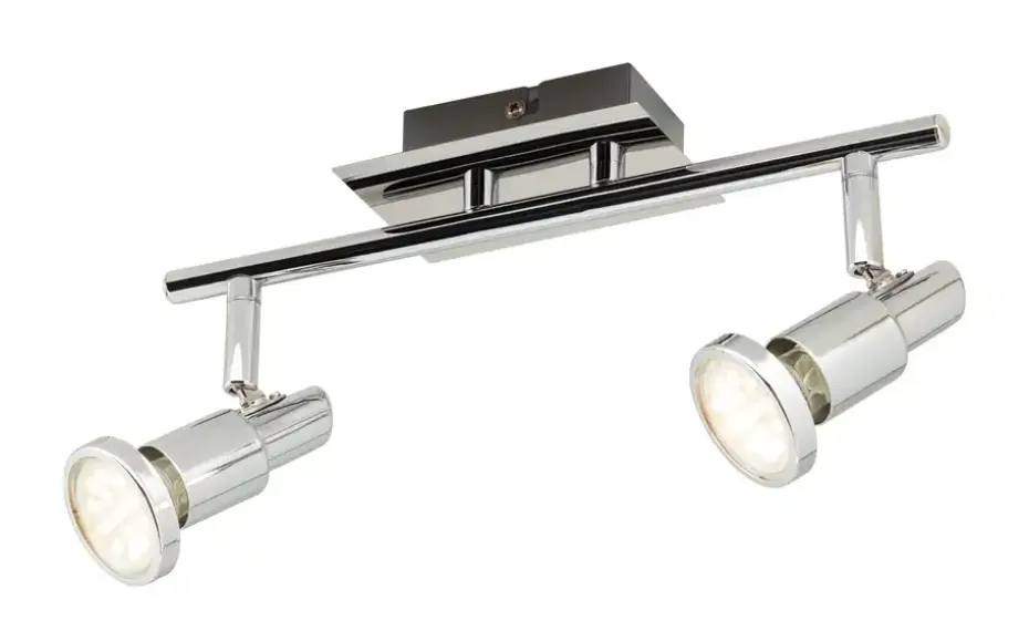 KHG LED-Deckenstrahler chrom 2 Spots
