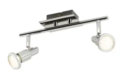 KHG LED-Deckenstrahler chrom 2 Spots