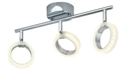 KHG LED-Deckenstrahler, 3-flammig, Acrylringe