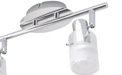 KHG LED-Deckenstrahler, 2-flammig Glas teilsatiniert