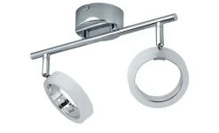 KHG LED-Deckenstrahler, 2-flammig, Acrylringe