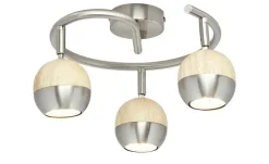 KHG LED-Spot, 3-flammig mit Holz