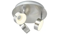 KHG LED-Spot, 3-flammig Nickel matt
