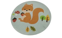 KJUT Kurzflorteppich Eichhörnchen