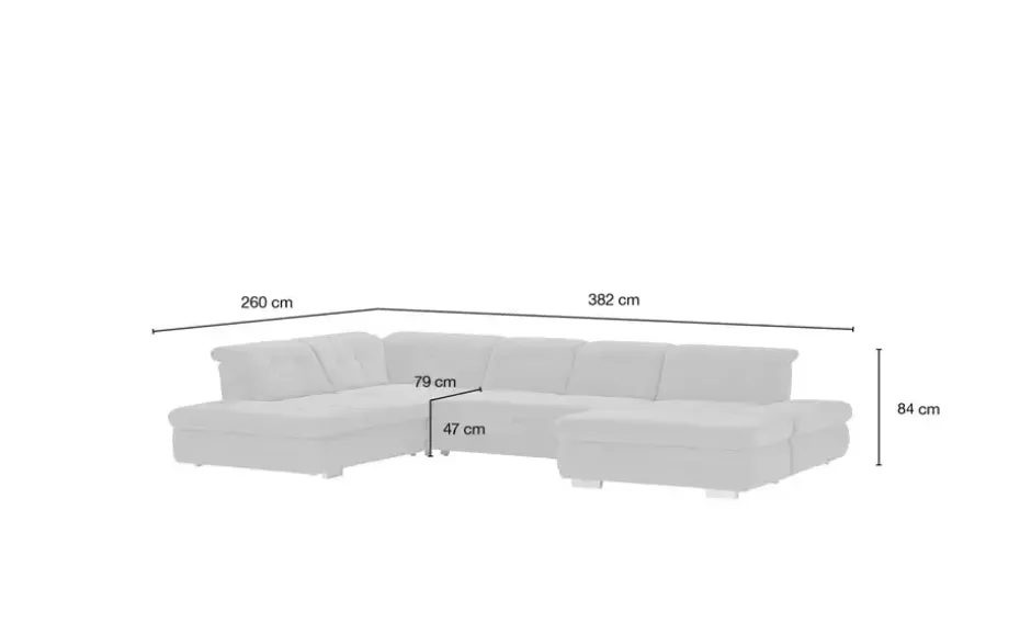 Kollektion Kraft Wohnlandschaft mit verschiedenen Funktionen Spencer
