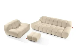 KONSIMO Polstermöbel 3er-Set in Bubble Optik Vena