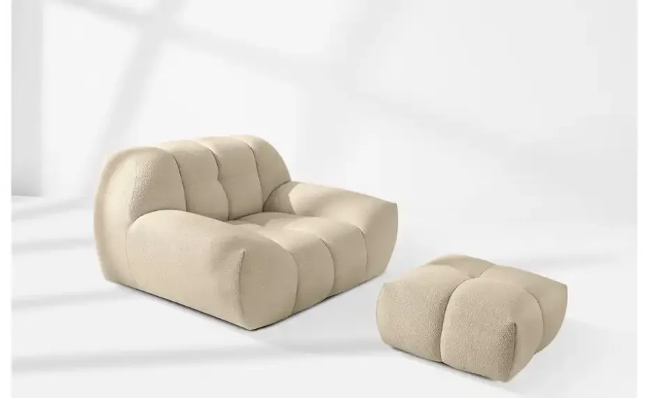 KONSIMO Polstermöbel 3er-Set in Bubble Optik Vena