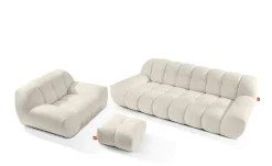 KONSIMO Polstermöbel 3er-Set in Bubble Optik Vena
