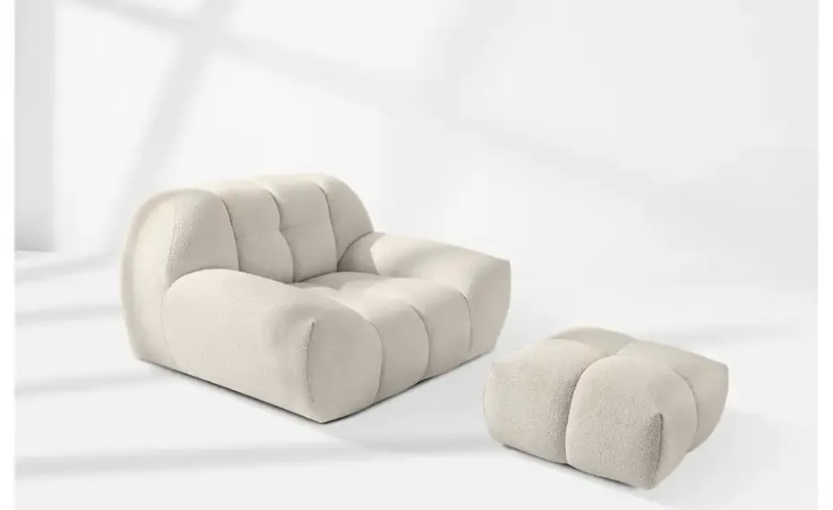 KONSIMO Polstermöbel 3er-Set in Bubble Optik Vena