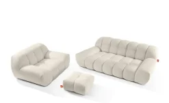 KONSIMO Polstermöbel 3er-Set in Bubble Optik Vena