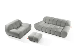 KONSIMO Polstermöbel 3er-Set in Bubble Optik Vena