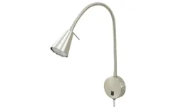 LED-Bettleuchte, Nickel-matt