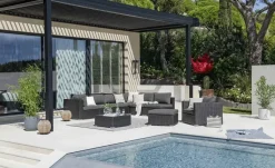 Loungetisch mit Glasplatte Casablanca