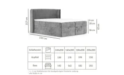 maison de rêve Boxspringbett mit Stauraum Passion