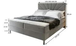 MASSENO Boxbett mit Bettkasten