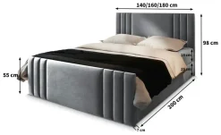 MASSENO Boxbett mit Bettkasten