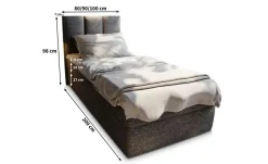 MASSENO Boxbett mit Bettkasten