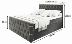 MASSENO Boxbett mit Bettkasten