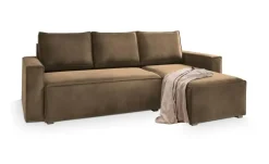 MASSENO Ecksofa mit Schlaffunktion Siles