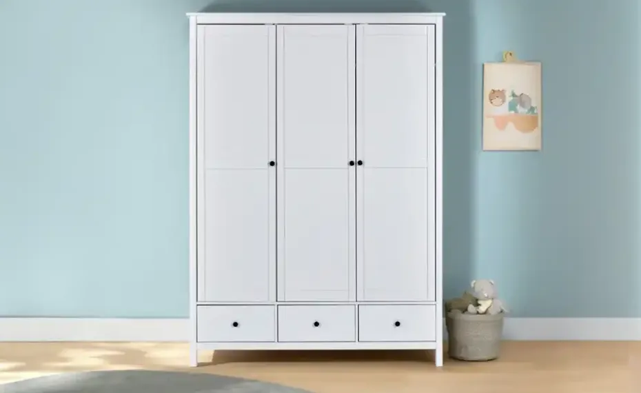 Massivholz-Drehtürenschrank aus Massivholz