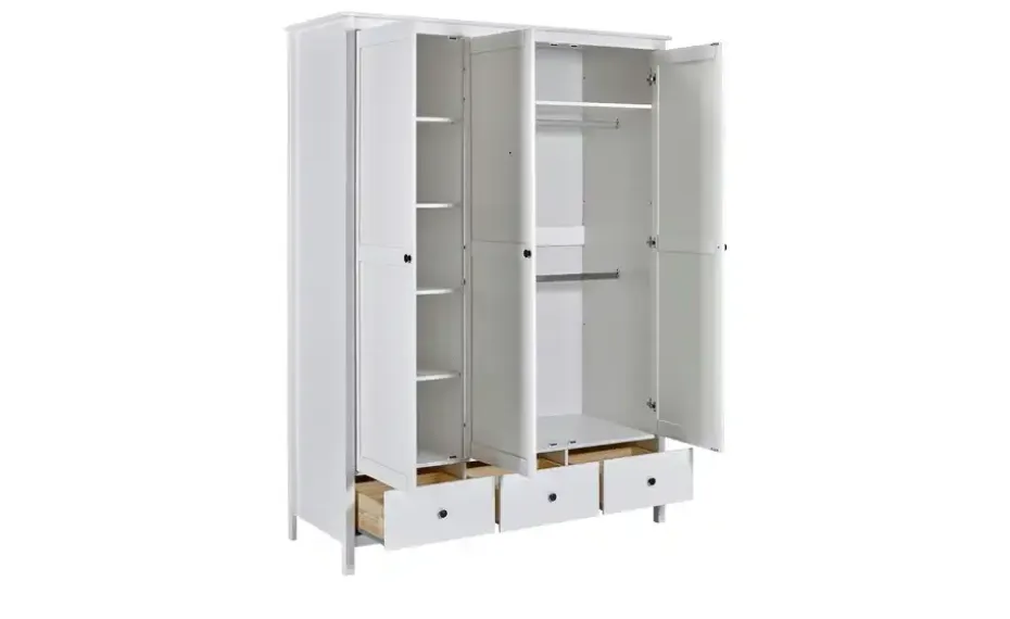 Massivholz-Drehtürenschrank aus Massivholz