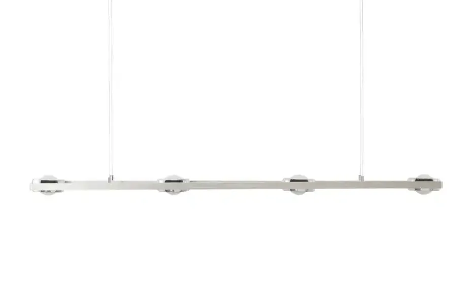 Paul Neuhaus Smart Home-Pendelleuchte, 8-flammig, Nickel matt