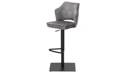 Primo Barhocker in samtigem Velours Ginger
