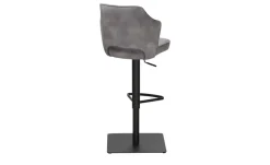 Primo Barhocker in samtigem Velours Ginger