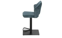 Primo Barhocker in samtigem Velours Ginger